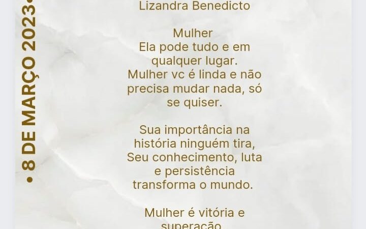 DIA INTERNACIONAL DA MULHER.